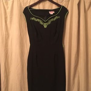 Pinup Couture Calavera Rockabilly Wiggle Dress